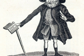 drawing of Benjamin Lay